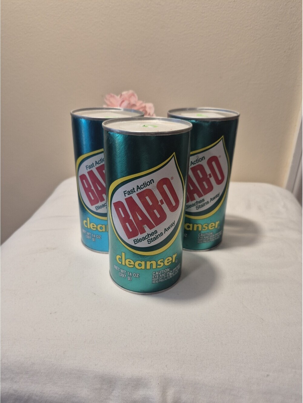 (Lot Of 3 ) Brand New Vintage Dial BAB-O Babo Cleanser Cleaner 14 oz